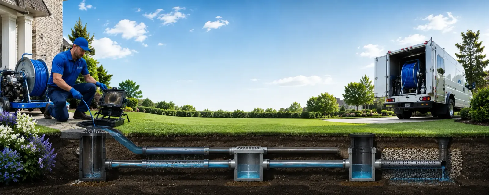Outdoor drain cleaning information for Burdick, KS